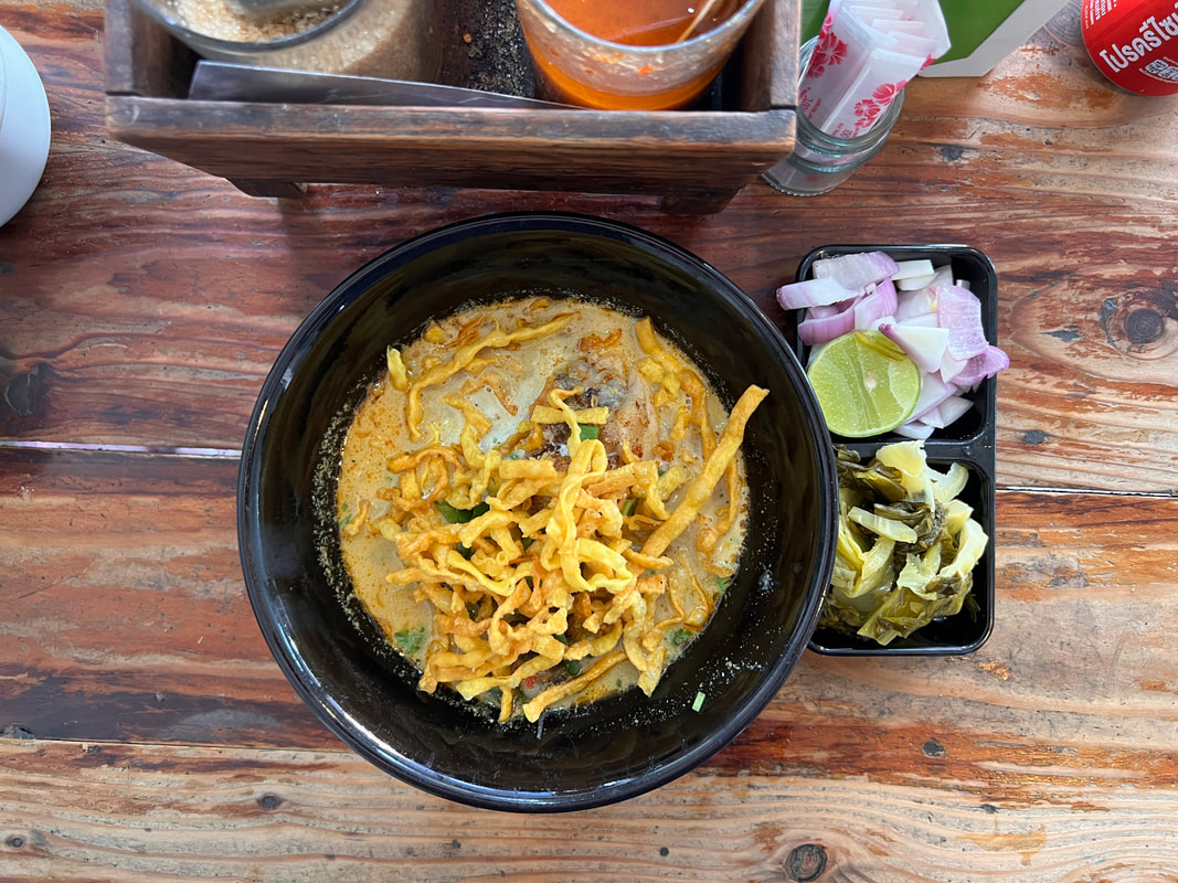 Khao Soi at Mae Manee in Chiang Mai.